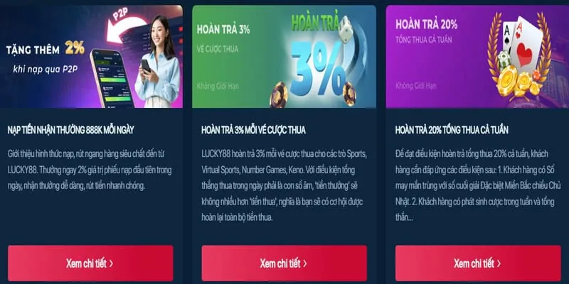 Giao diện U888 trên di động